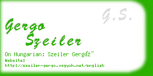 gergo szeiler business card